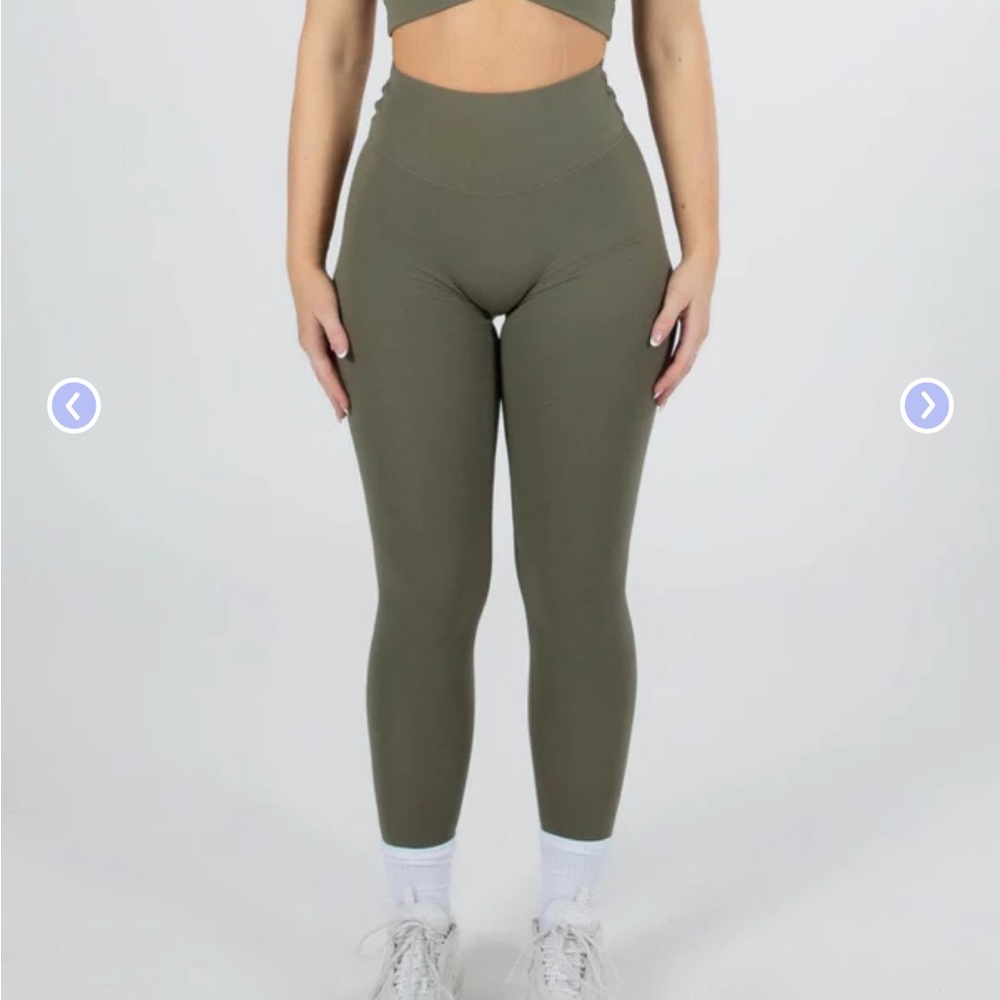 Olive High-Waisted Leggings